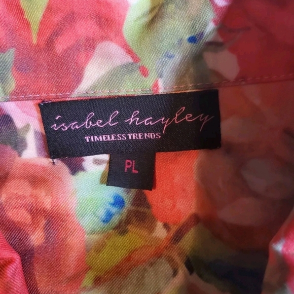 Isabel Hayley Lightweight Jacket Tropical Floral Size PL - Picture 3 of 7